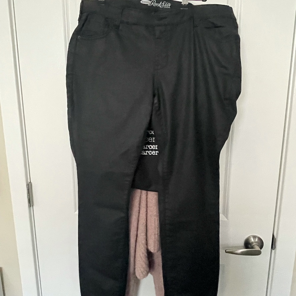 Black coated oldnavy rockstar pants